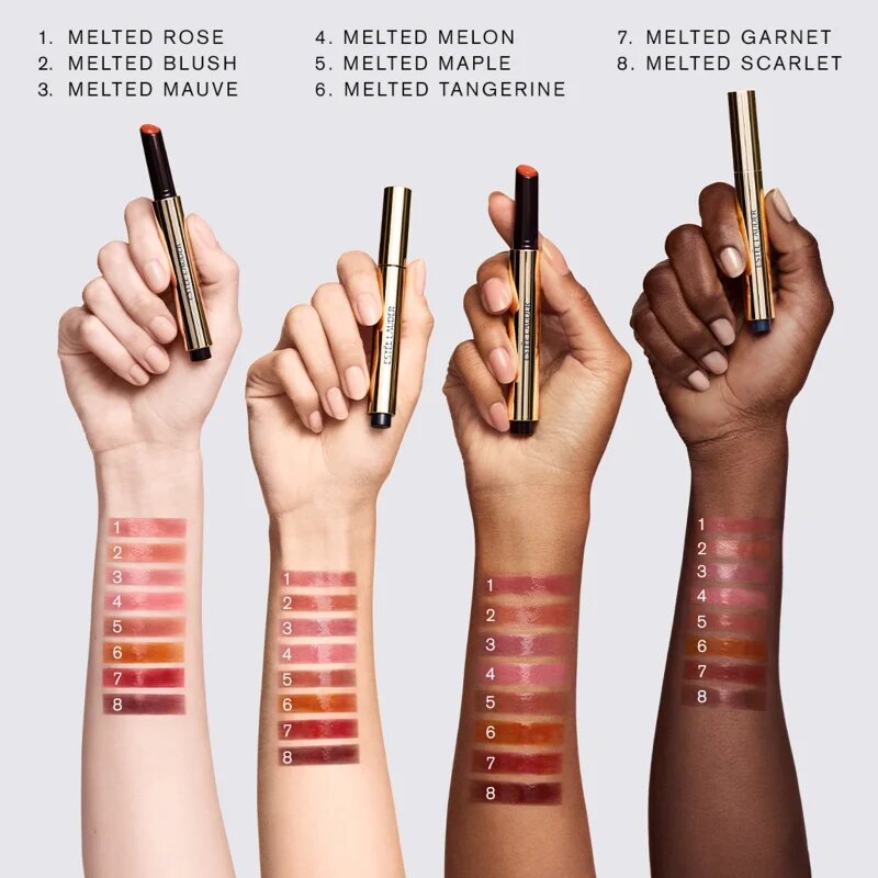 Estée Lauder Pure Color Melt-On Glosstick vysoce pigmentovaný lesk na rty v tyčince odstín Melted Melon 1.8 g