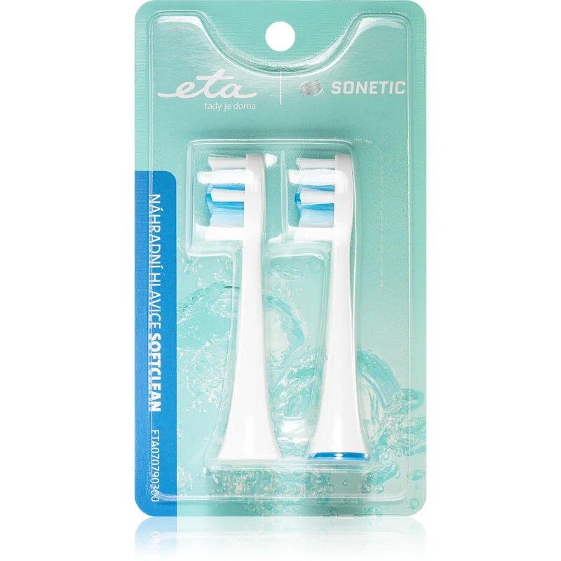 ETA Sonetic SoftClean 0707 90300 náhradní hlavice pro zubní kartáček For x707 2 ks