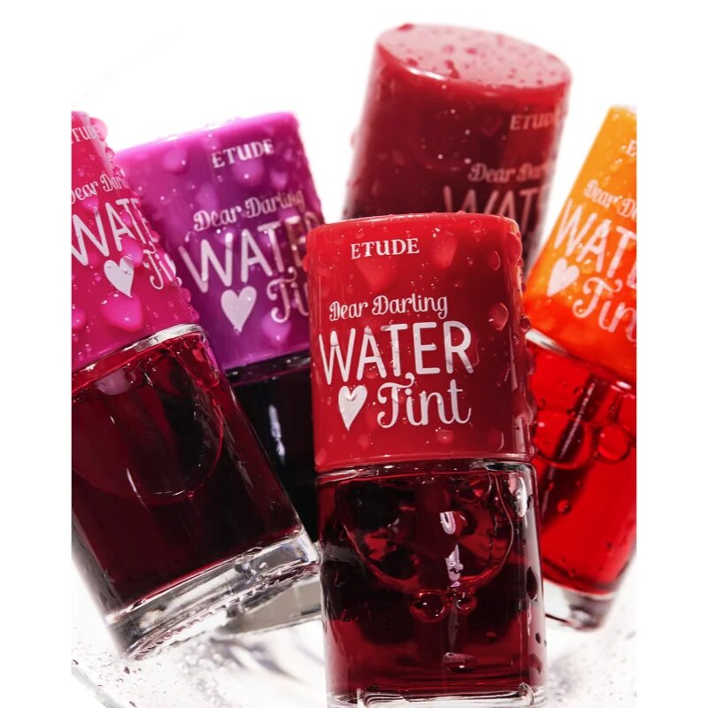 ETUDE Dear Darling Water Tint barva na rty s hydratačním účinkem odstín #01 Strawberry 9 g