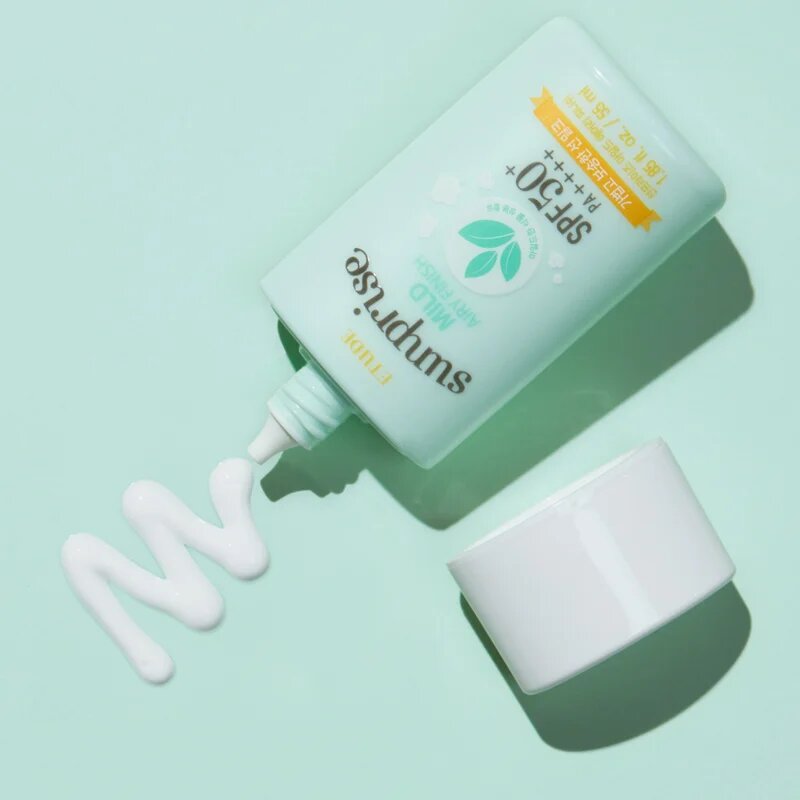 ETUDE Sunprise Mild Airy Finish minerální ochranný fluid na obličej SPF 50+ 55 ml