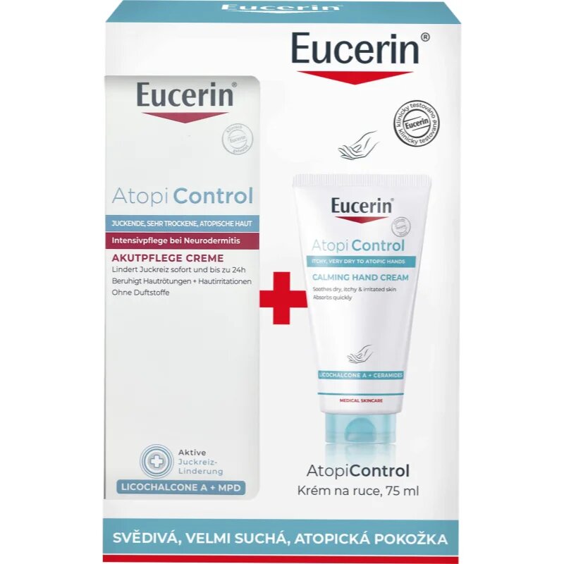 Eucerin AtopiControl Set dárková sada pro suchou a svědící pokožku