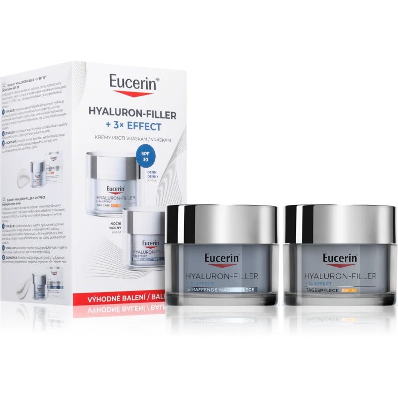 Eucerin Hyaluron-Filler + 3x Effect pleťový krém proti vráskám výhodné balení