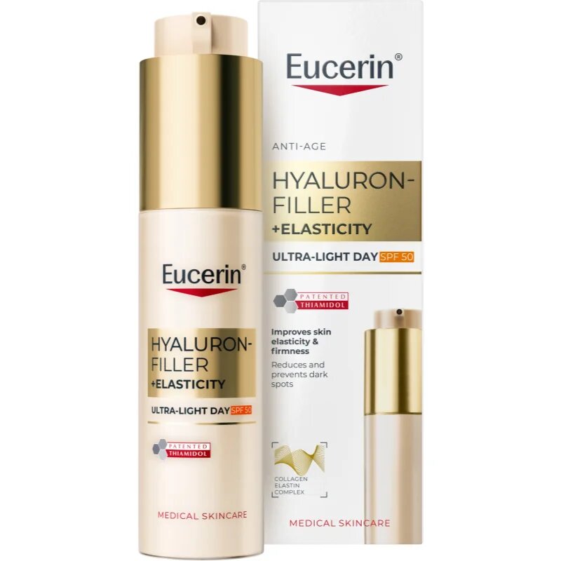 Eucerin Hyaluron-Filler + Elasticity lehký denní krém SPF 50 50 ml