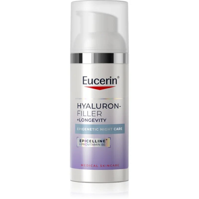 Eucerin Hyaluron-Filler + Longevity Epigenetic night care noční krém proti projevům stárnutí pleti 50 ml