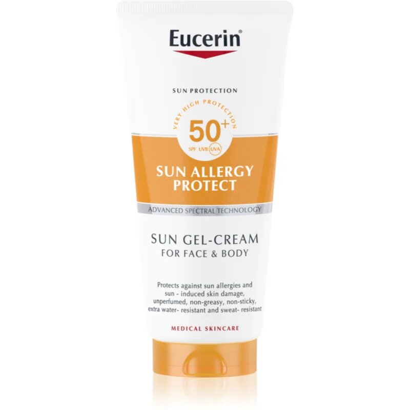 Eucerin Sun Allergy Protect ochranný gelový krém na obličej a tělo SPF 50+ 200 ml