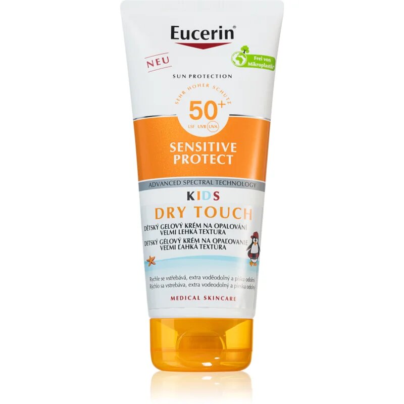 Eucerin Sun Kids Sensitive Protect Gel-Cream SPF50+ dětský krém na opalování SPF 50+ 200 ml
