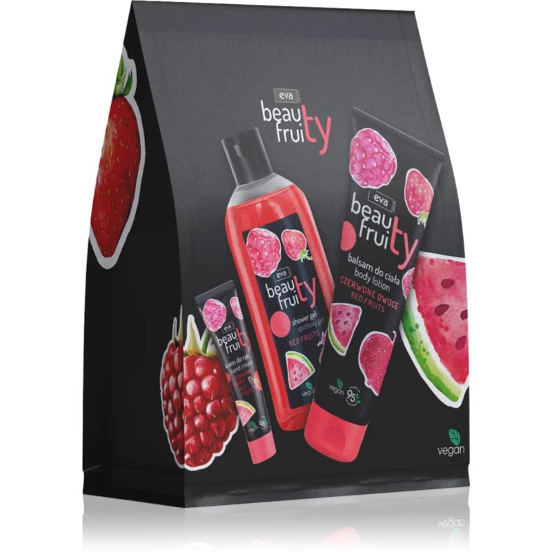 Eva Natura Beauty Fruity Red Fruits dárková sada na ruce a tělo