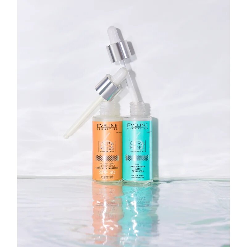 Eveline Cosmetics 6 Ceramides ochranné sérum pro suchou a citlivou pokožku SPF 30 30 ml