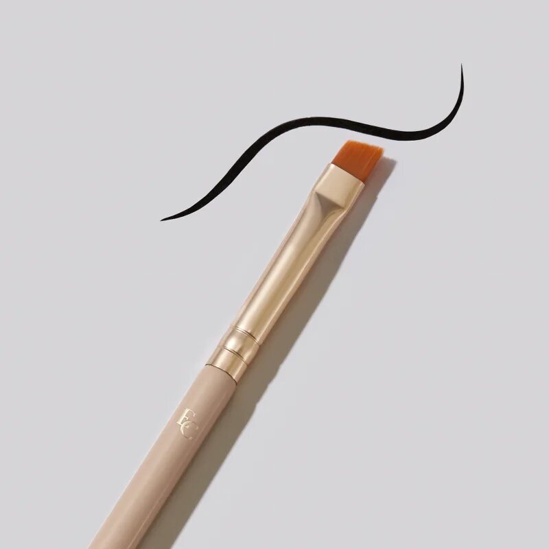 Eveline Cosmetics Accessories zkosený štětec na oční linku s kartáčkem E05 1 ks