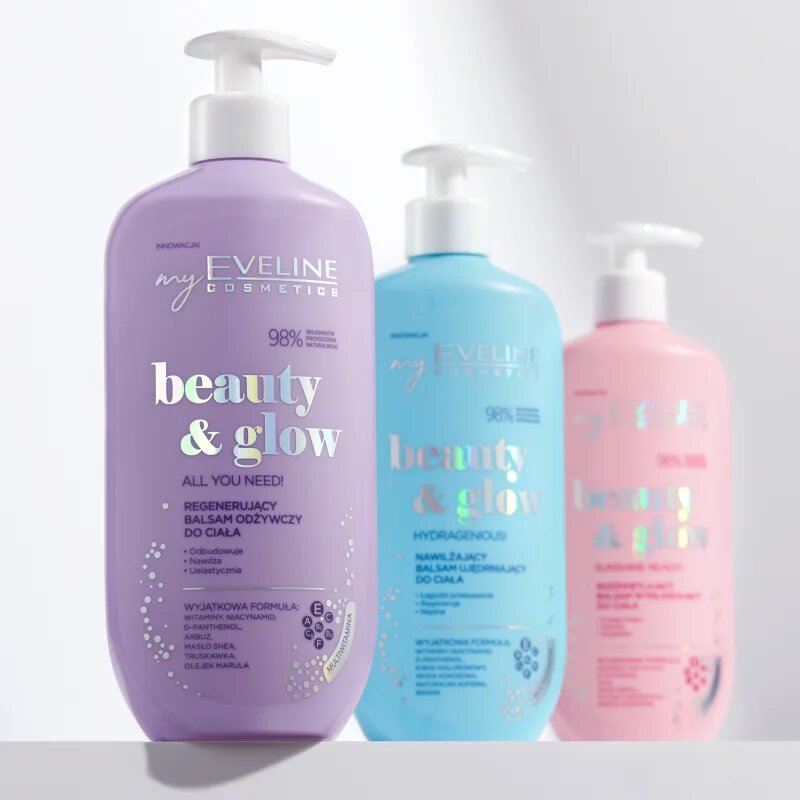 Eveline Cosmetics Beauty & Glow All You Need! regenerační tělový balzám s vyživujícím účinkem 350 ml