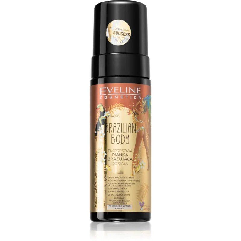 Eveline Cosmetics Brazilian Body samoopalovací pěna pro rychlé opálení 150 ml