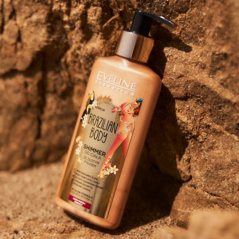 Eveline Cosmetics Brazilian Body tělová emulze se třpytkami 150 ml