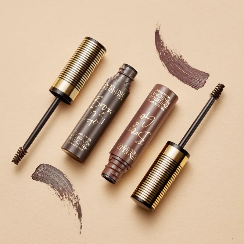 Eveline Cosmetics Brow & Go! řasenka na obočí odstín 02 Dark 6 ml