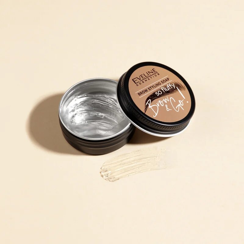 Eveline Cosmetics Brow & Go! stylingové mýdlo na obočí odstín Transparent 25 g