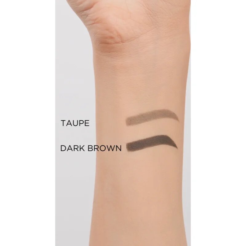 Eveline Cosmetics Brow & Go! voděodolná tužka na obočí s kartáčkem 2 v 1 odstín Dark Brown 4 g