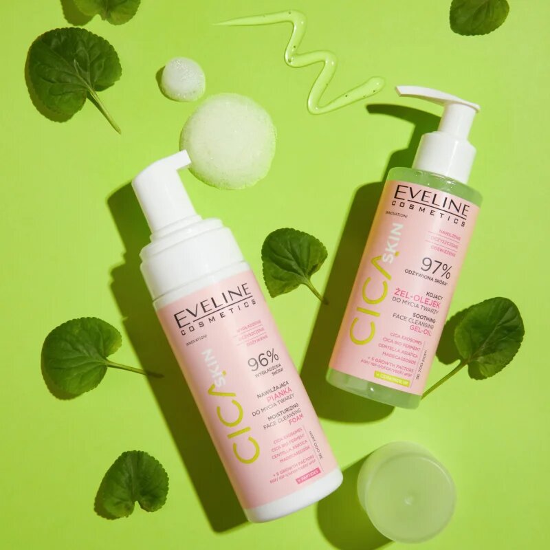 Eveline Cosmetics Cica Skin oil zklidňující čisticí olej na obličej 145 ml