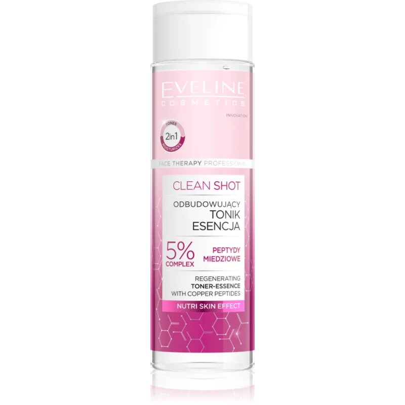 Eveline Cosmetics Clean Shot 5% Copper Peptide Complex revitalizační tonikum 200 ml