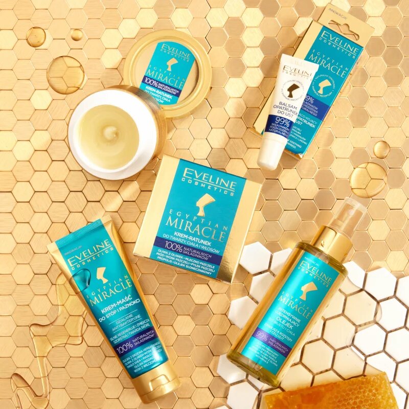 Eveline Cosmetics Egyptian Miracle hydratační a vyživující krém na obličej tělo a vlasy 40 ml