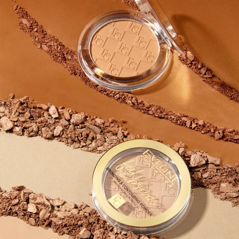 Eveline Cosmetics Feel The Bronze bronzující a konturovací pudr odstín 01 Milky Way 4 g