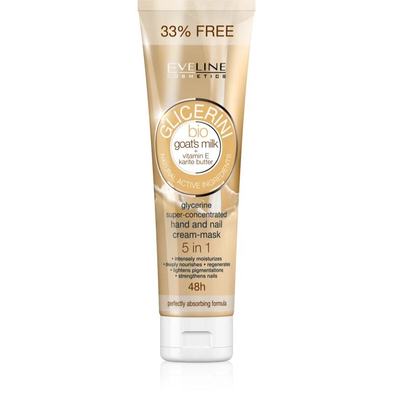 Eveline Cosmetics Glycerine krém na ruce a nehty s kozím mlékem 100 ml