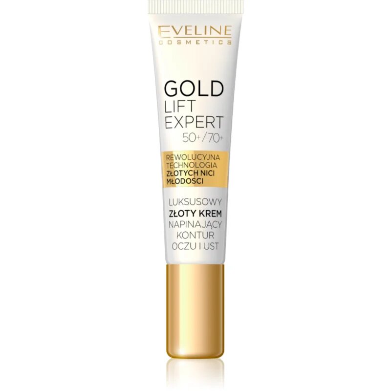 Eveline Cosmetics Gold Lift Expert vyhlazující krém na oční okolí a rty 15 ml