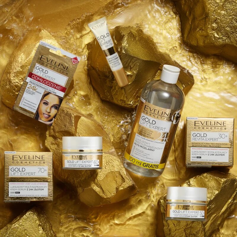 Eveline Cosmetics Gold Lift Expert zpevňující krém se zlatem 70+ 50 ml