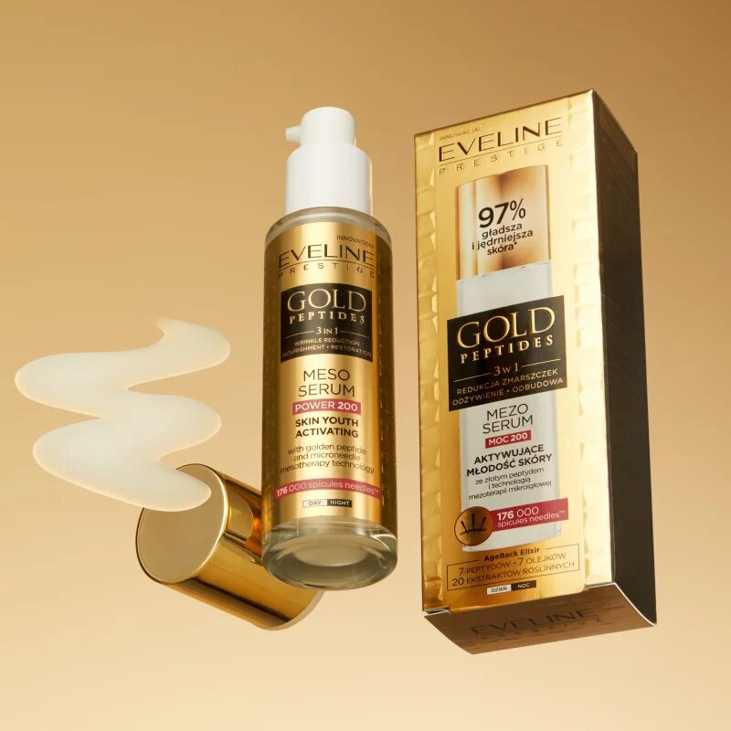 Eveline Cosmetics Gold Peptides 3 in 1 aktivační sérum pro mladistvý vzhled 30 ml