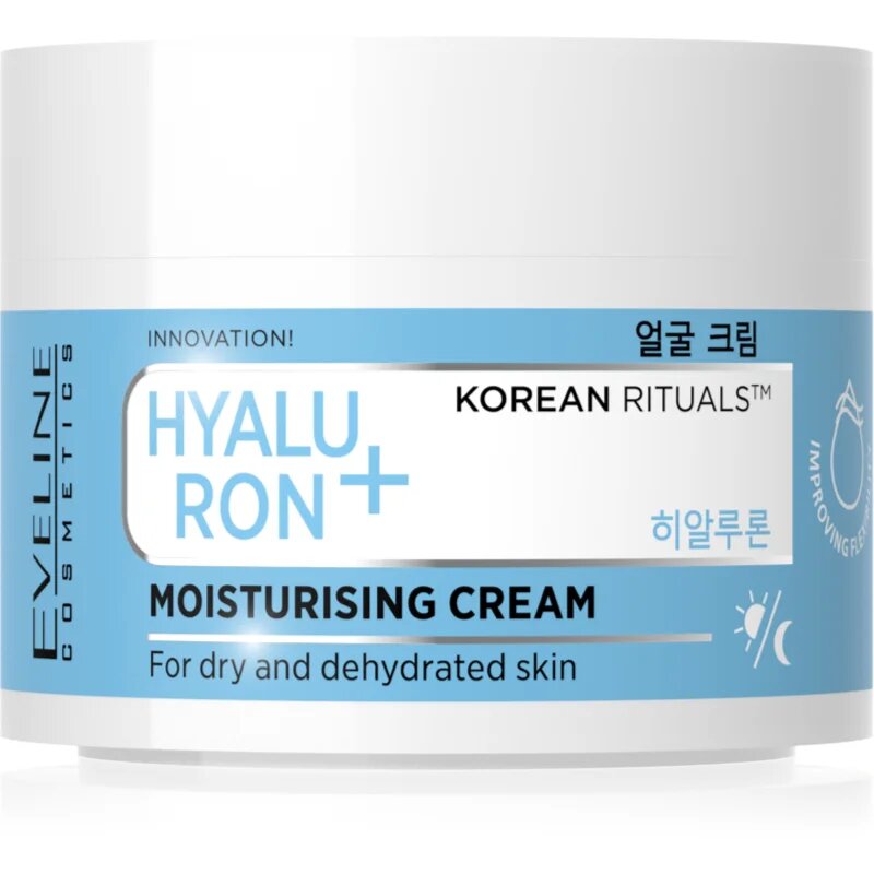 Eveline Cosmetics Hyaluron + Korean Rituals hydratační krém na obličej 50 ml
