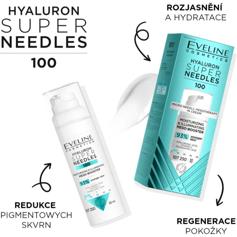 Eveline Cosmetics Hyaluron Super Needles 100 hydratační sérum 50 ml