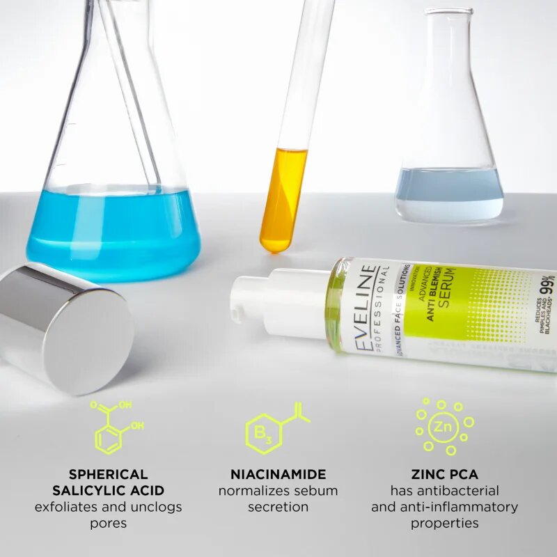 Eveline Cosmetics LAB Formula 18% Solution sérum proti nedokonalostem pleti 30 ml