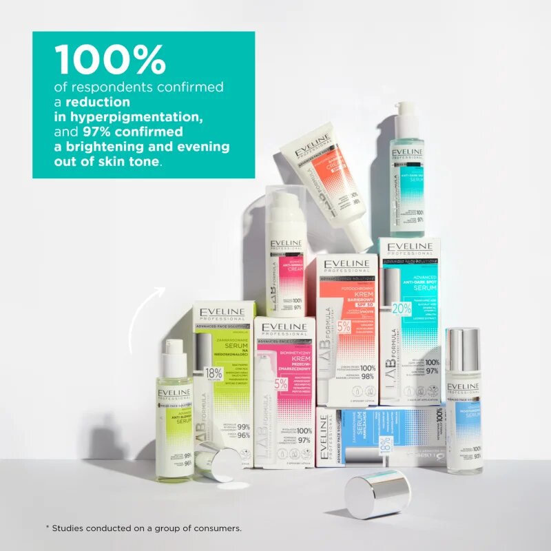 Eveline Cosmetics LAB Formula 20% Solution sjednocující péče pro pleť s hyperpigmentací 30 ml