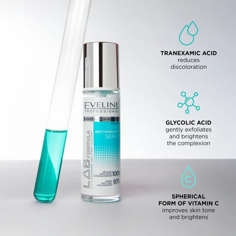 Eveline Cosmetics LAB Formula 20% Solution sjednocující péče pro pleť s hyperpigmentací 30 ml