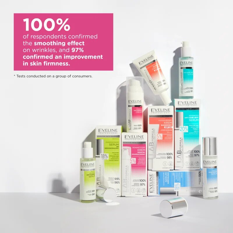 Eveline Cosmetics LAB Formula 5% Solution zklidňující biomimetický krém proti vráskám 50 ml