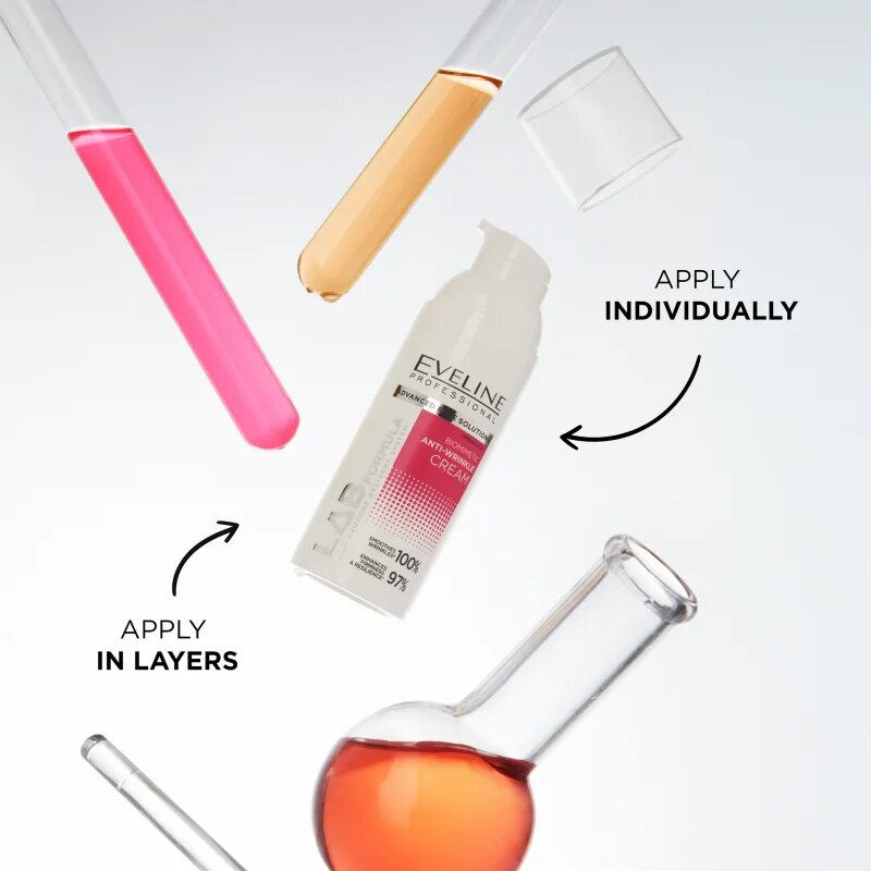 Eveline Cosmetics LAB Formula 5% Solution zklidňující biomimetický krém proti vráskám 50 ml