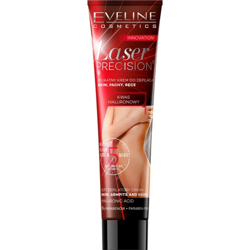 Eveline Cosmetics Laser Precision depilační krém na ruce podpaží a třísla pro suchou a citlivou pokožku 125 ml