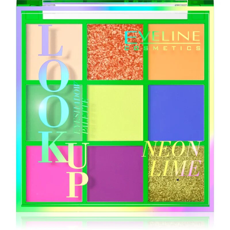 Eveline Cosmetics Look Up Neon Lime paletka očních stínů 108 g