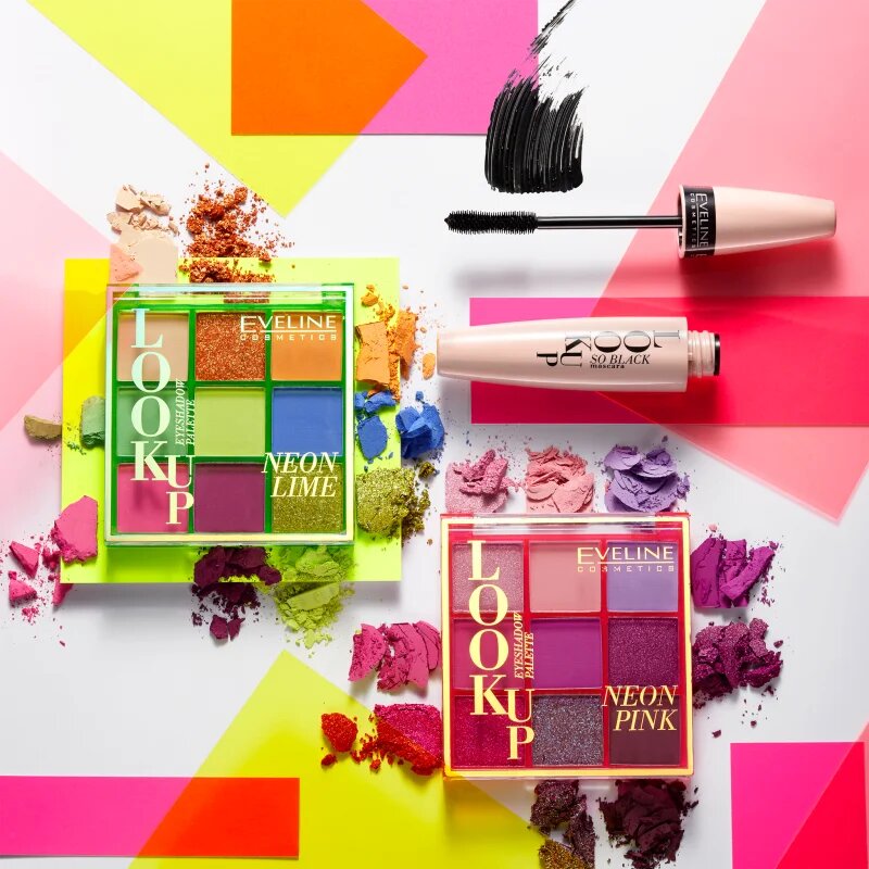 Eveline Cosmetics Look Up Neon Lime paletka očních stínů 108 g