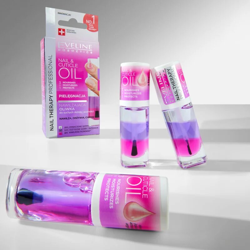 Eveline Cosmetics Nail & Cuticle Oil vyživující olej na nehty 8 ml