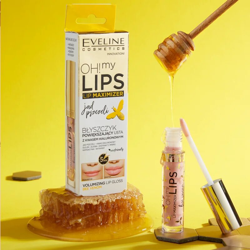 Eveline Cosmetics OH! my LIPS Lip Maximizer lesk na rty pro větší objem s včelím jedem 45 ml