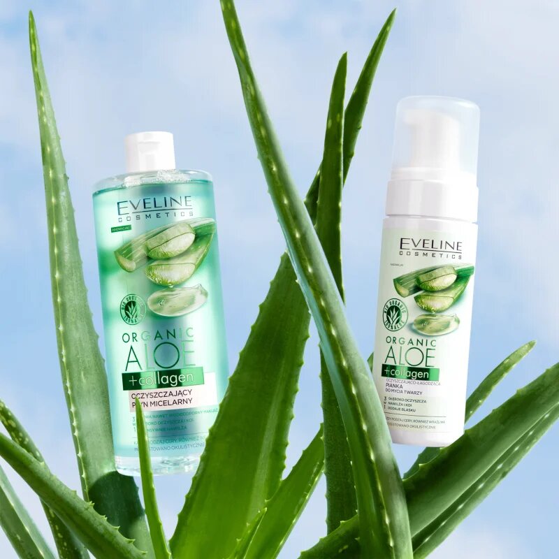 Eveline Cosmetics Organic Aloe+Collagen čisticí micelární voda 500 ml