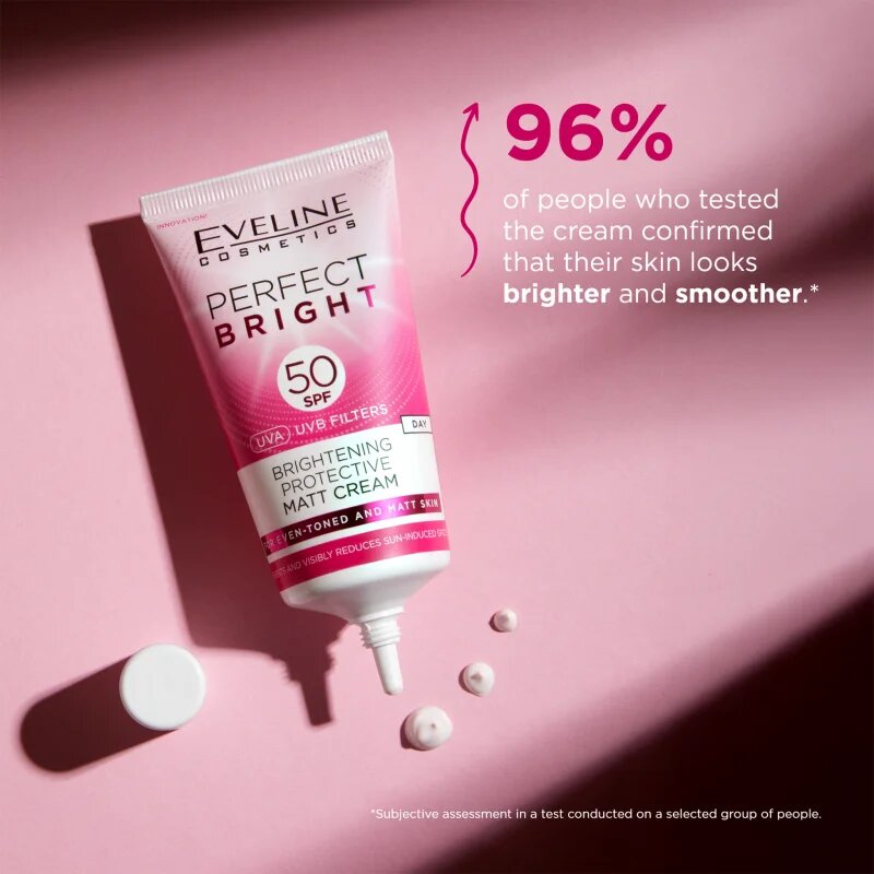 Eveline Cosmetics Perfect Bright SPF 50 ochranný matující krém na obličej SPF 50 30 ml