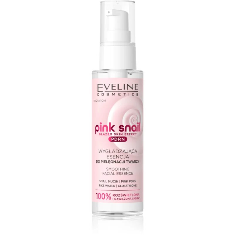 Eveline Cosmetics Pink Snail Glazed Skin Effect esence s vyhlazujícím efektem 100 ml