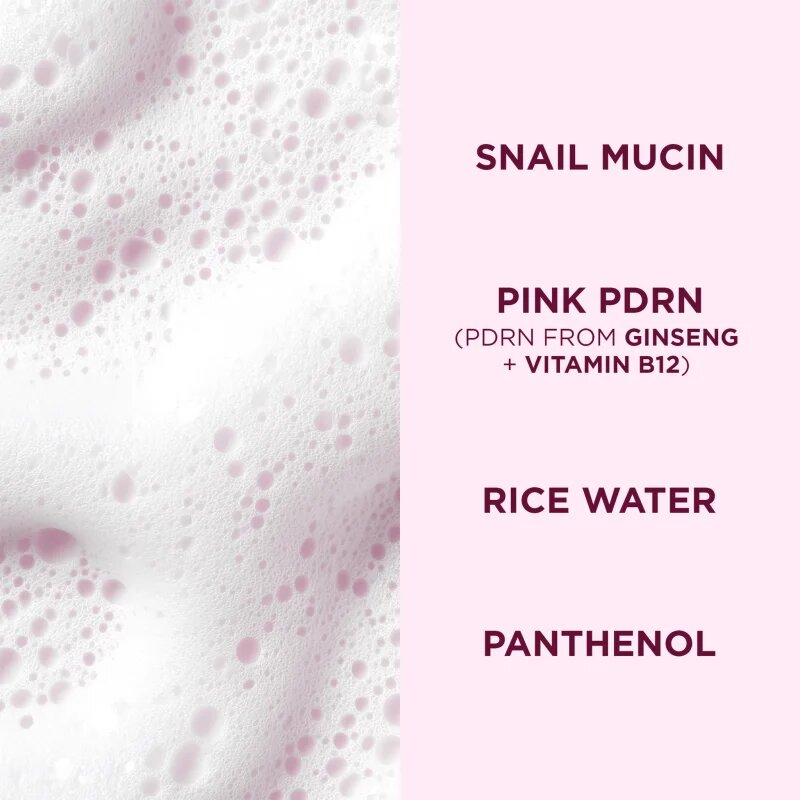 Eveline Cosmetics Pink Snail Glazed Skin Effect jemná čisticí pěna na obličej 150 ml