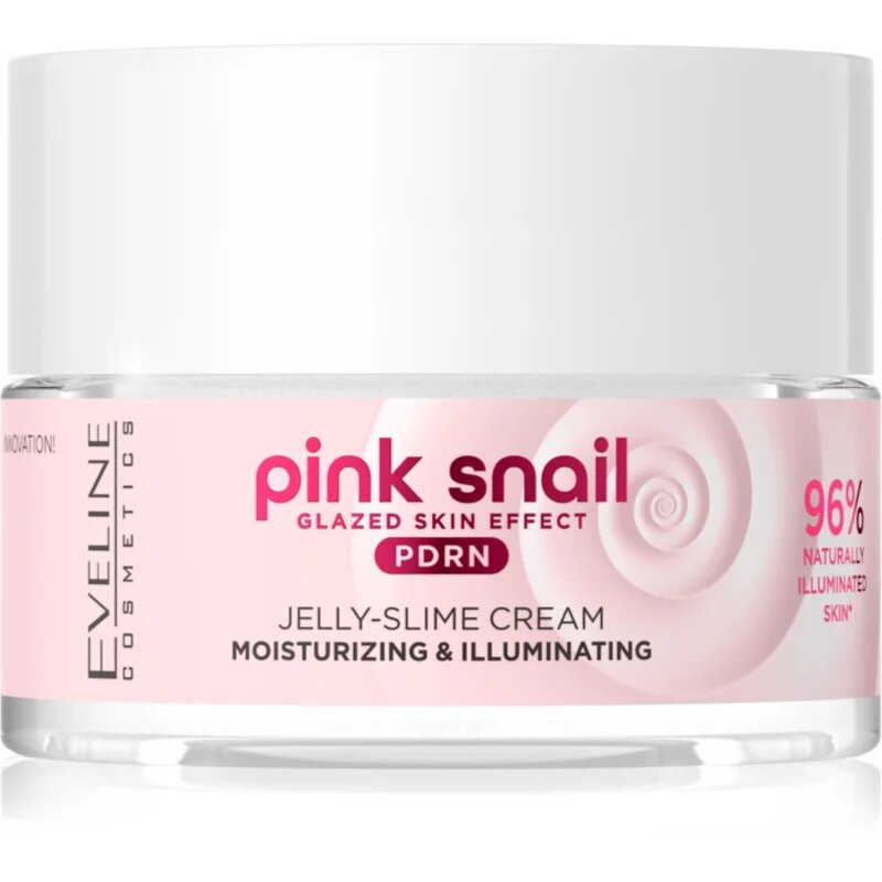 Eveline Cosmetics Pink Snail Glazed Skin Effect rozjasňující krém 50 ml