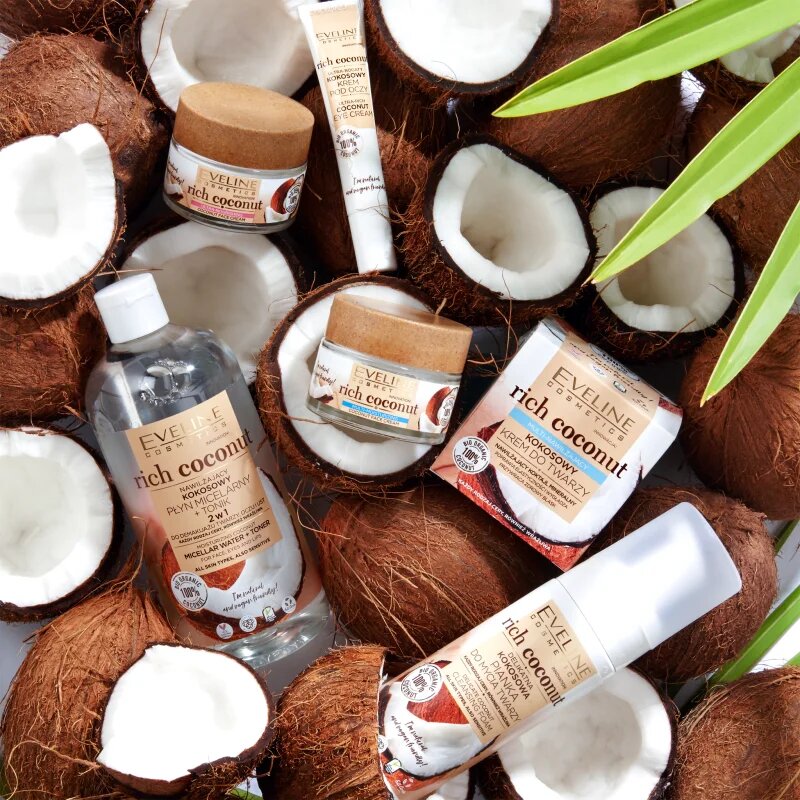Eveline Cosmetics Rich Coconut jemná čisticí pěna s probiotiky 150 ml