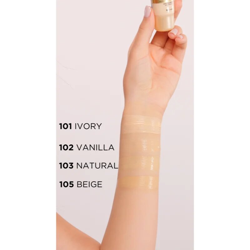 Eveline Cosmetics Satin Matt matující make-up se šnečím extraktem odstín 104 Beige 30 ml