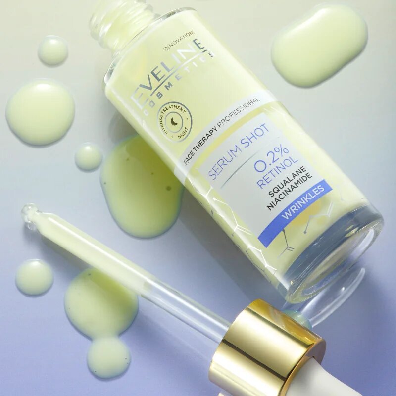Eveline Cosmetics Serum Shot 02% Retinol noční sérum proti vráskám 30 ml