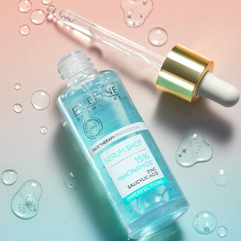 Eveline Cosmetics Serum Shot 10% Niacinamide pleťové sérum pro mastnou a problematickou pleť 30 ml