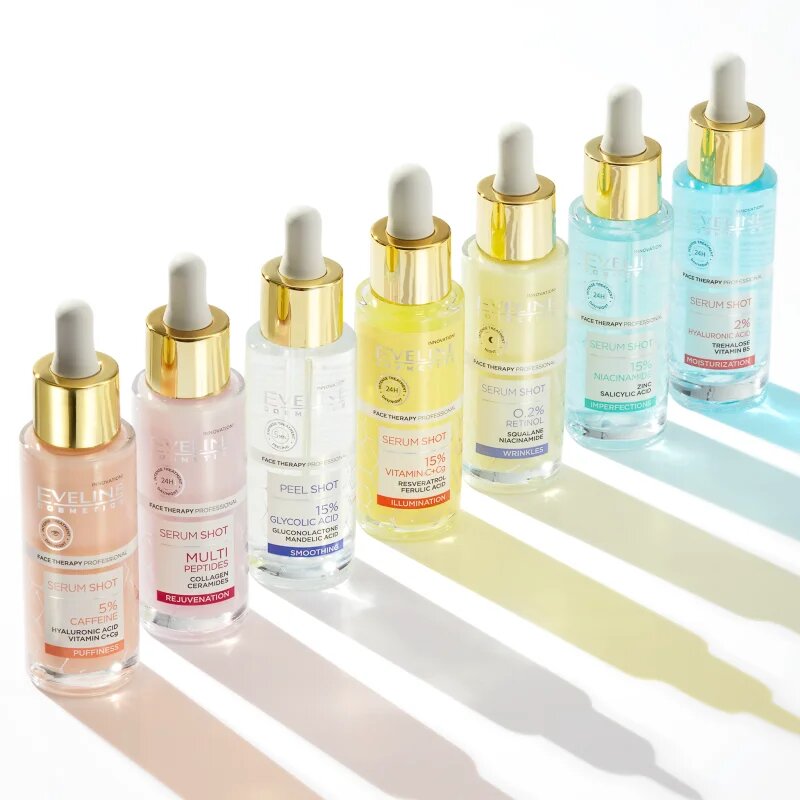 Eveline Cosmetics Serum Shot 2% Hyaluronic Acid hydratační a vyživující sérum 30 ml