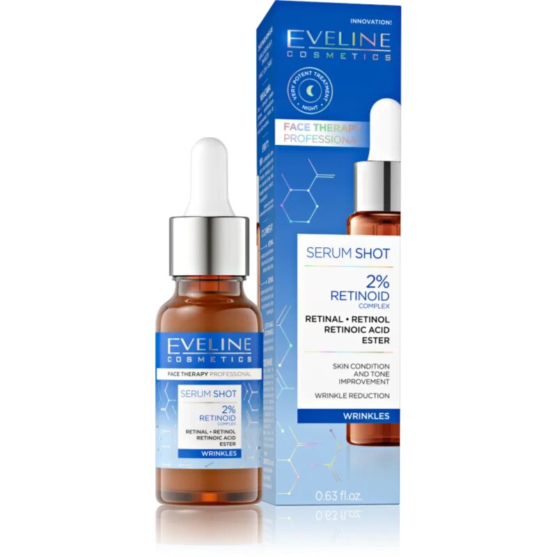 Eveline Cosmetics Serum Shot 2% Retinoid sérum proti vráskám 18 ml